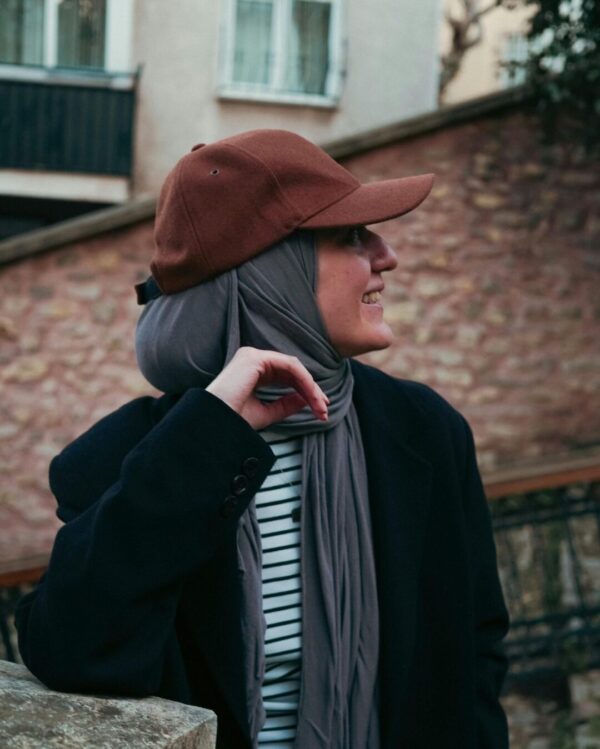 Grey Bamboo Jersey Hijab